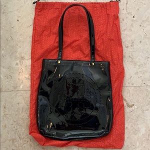 Tory Burch Black Patent Tote